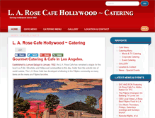 Tablet Screenshot of larosecafehollywood.com